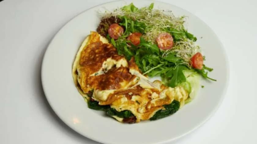 Omlet ze szpinakiem