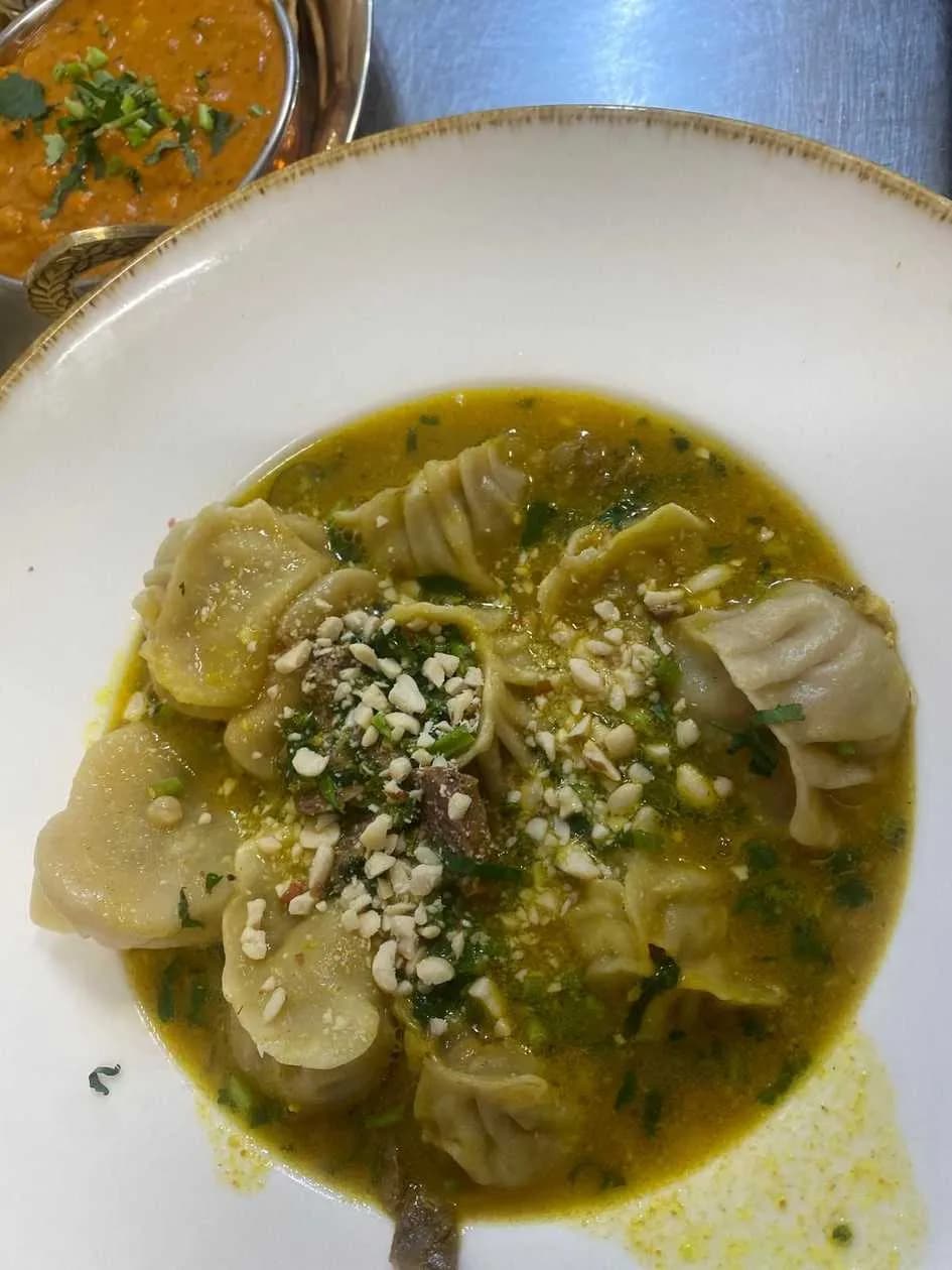 Chicken Jhol MO : MO with Mutton Soup