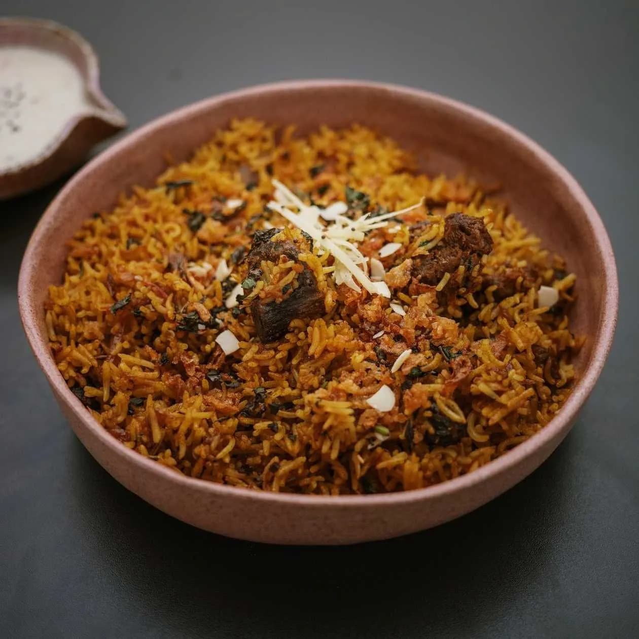 Dum Biryani with Mutton