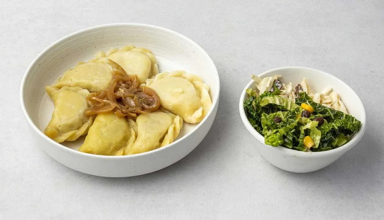 Ukrainian Dumplings 6 pcs + soup