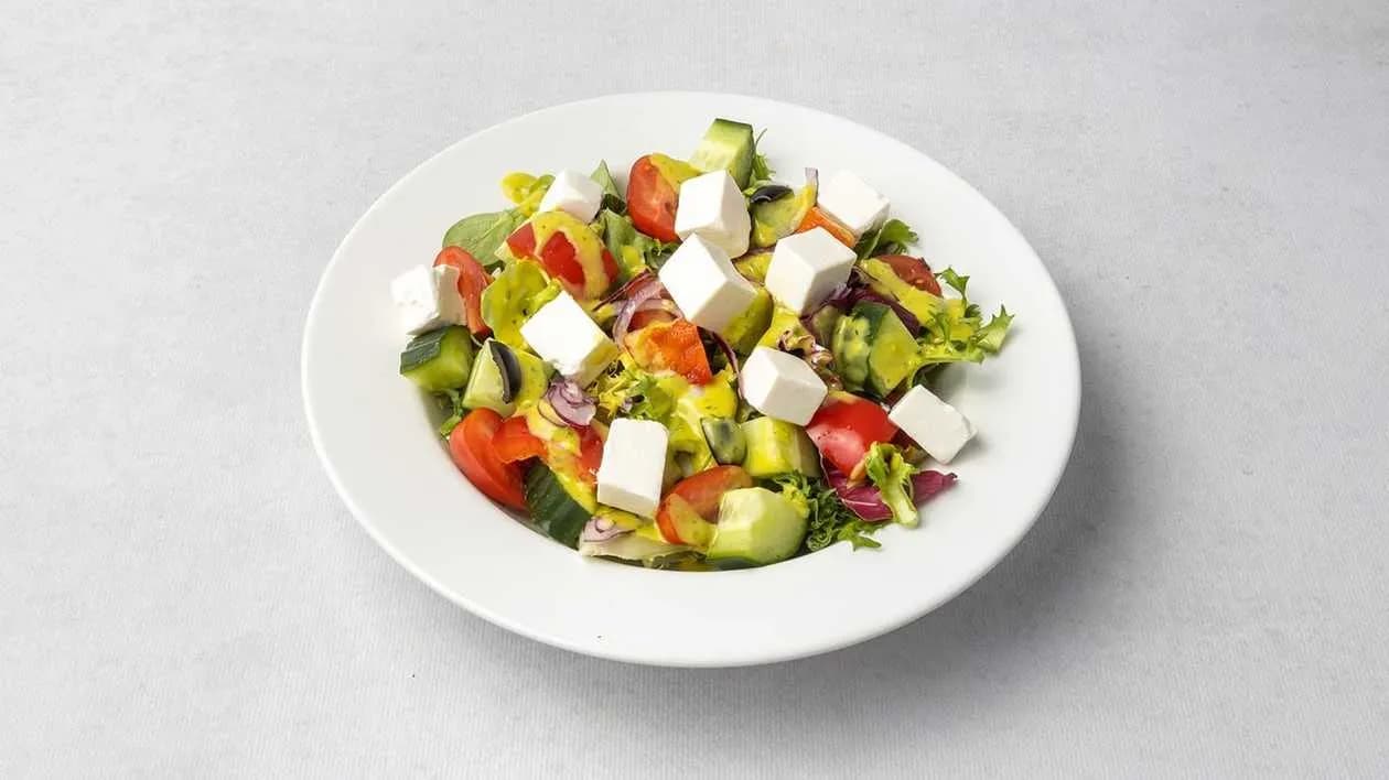 Salad with Feta Cheese + SOUP