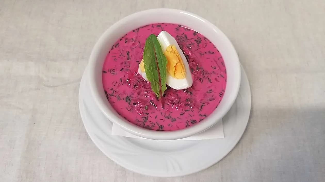 soup with cream served cold