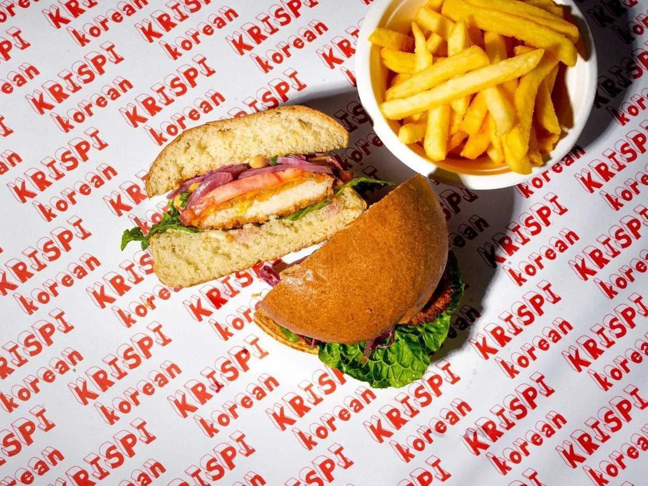 Chicken BBQ Burger Set