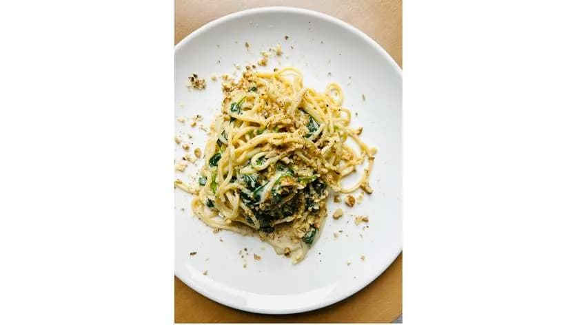 Spaghetti Szpinak gorgonzola