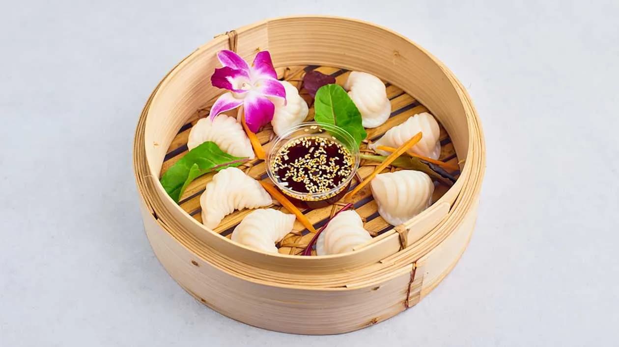 Pierożki Har Gow Krewetki Pędy Bambusa (10sztuk)