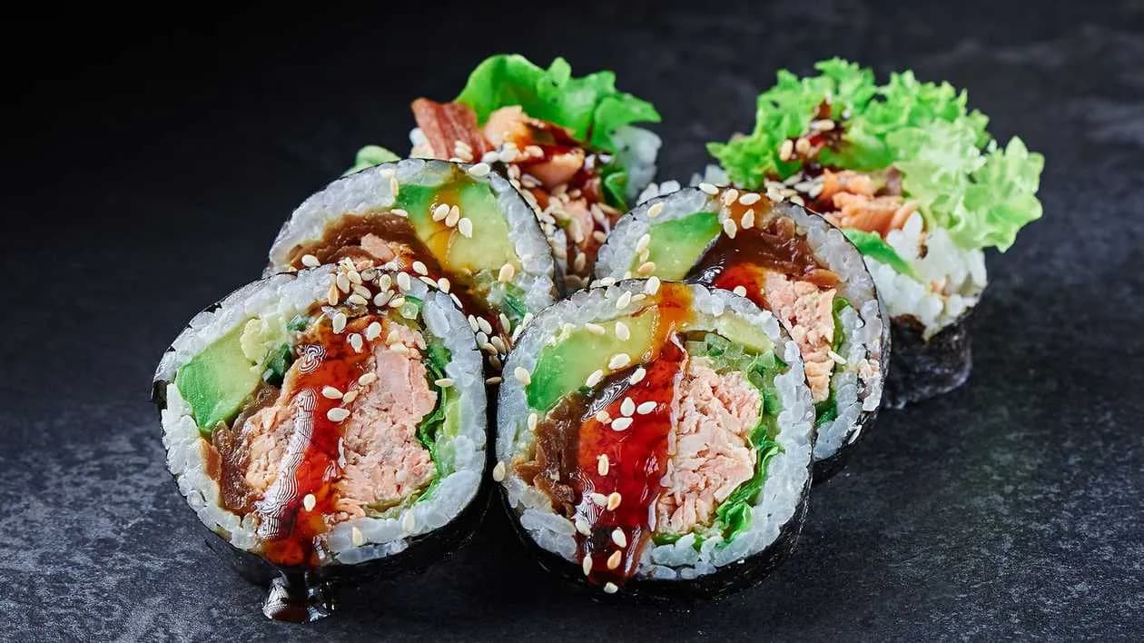 Roasted Salmon - futomaki