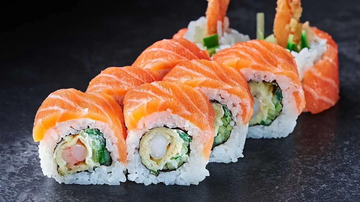 Shrimp tempura - golden california maki