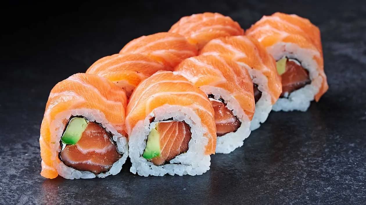 Salmon - golden california maki