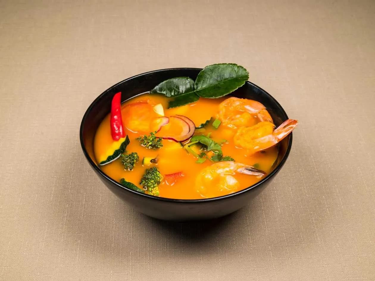 Tom Kha Kai Soup with Shrimps