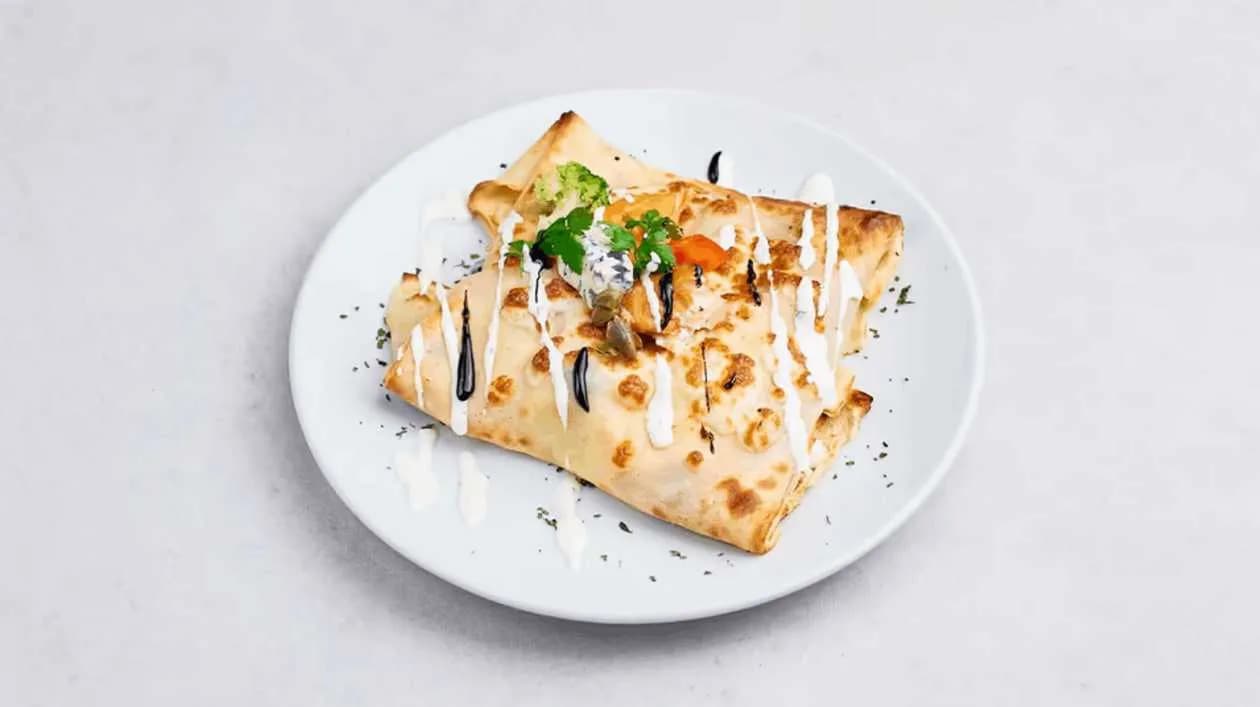 Naleśnik z łososiem