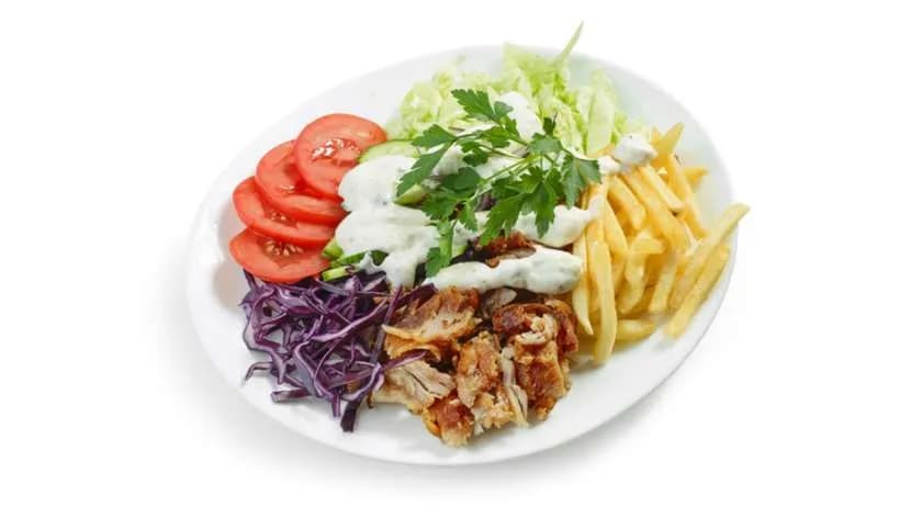 Danie na talerzu kurczak