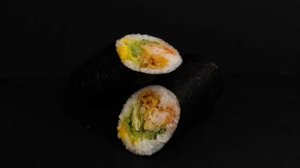 Handroll with Shrimp in Tempura