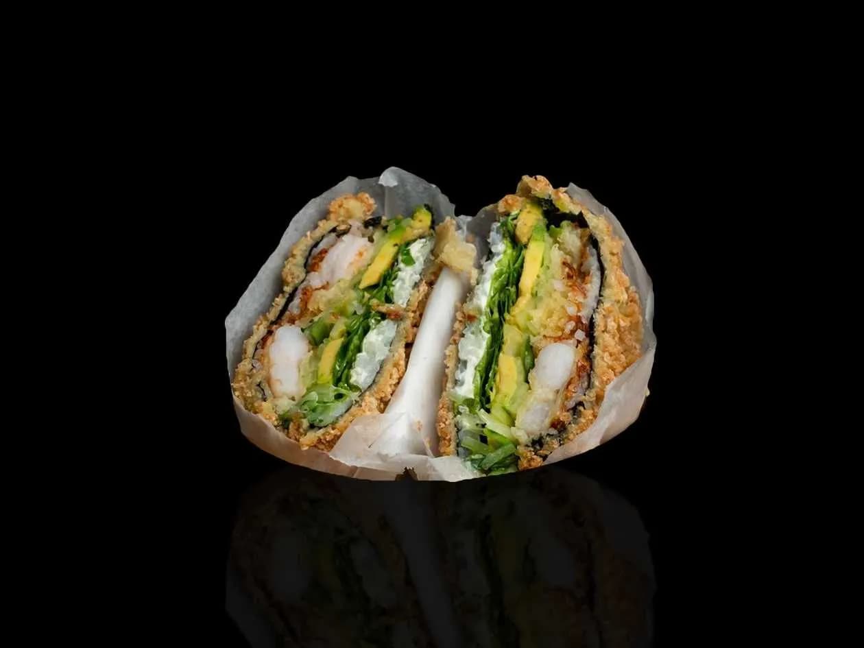 Sushi Burger with Shrimp