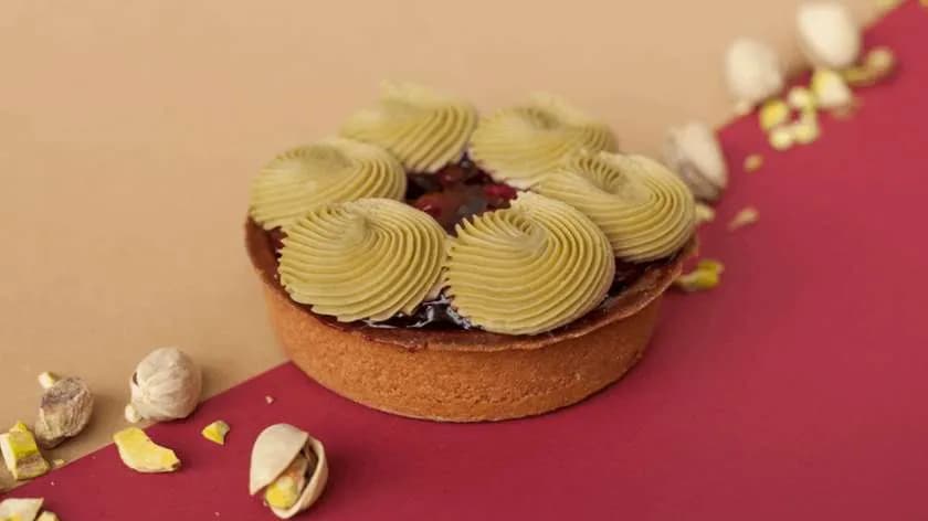 Tartaletka pistacja wisnia