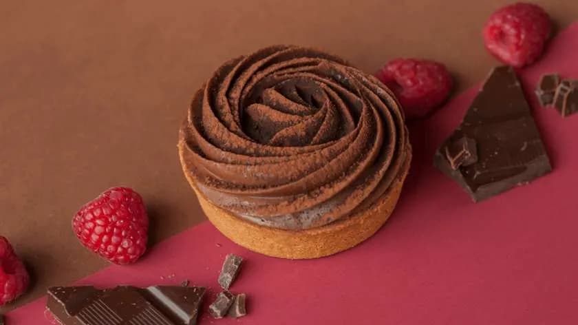 Tartaletka ciemna czekolada malina