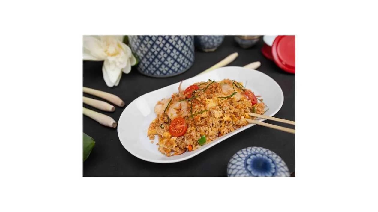 Tom Yum Fried Rice with Pineapple