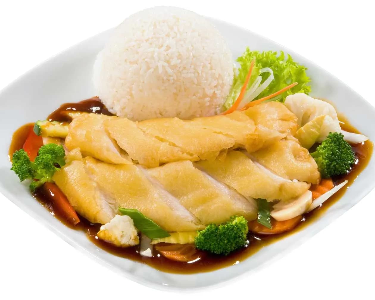 13 Breaded Chicken with Vegetables