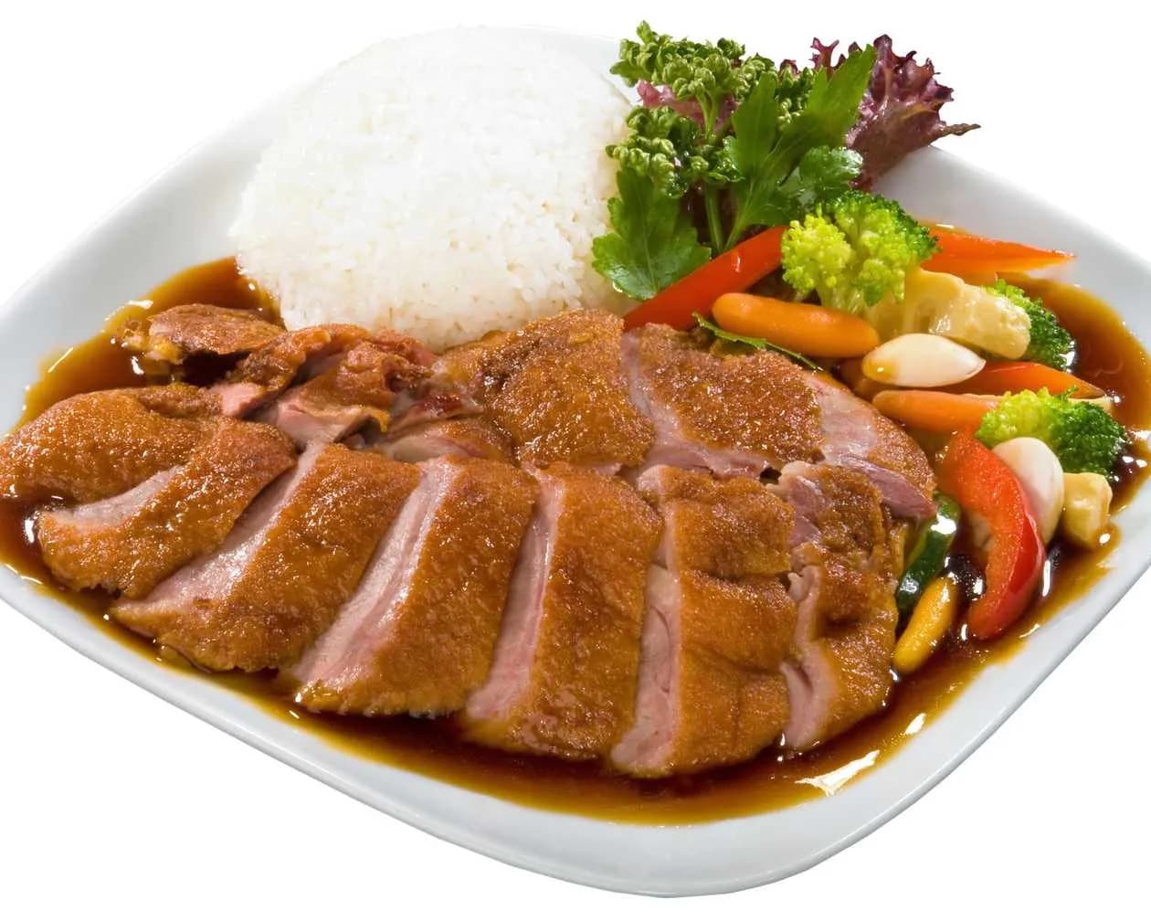 29 Crispy Duck with sauce wine Spicy