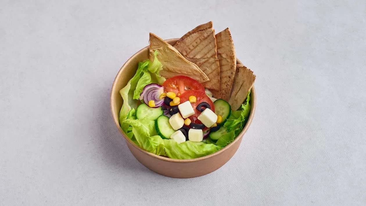 Greek Salad with Toasts
