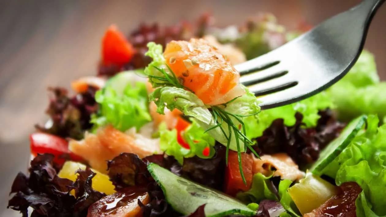 Caesar Salad with Smoked Salmon