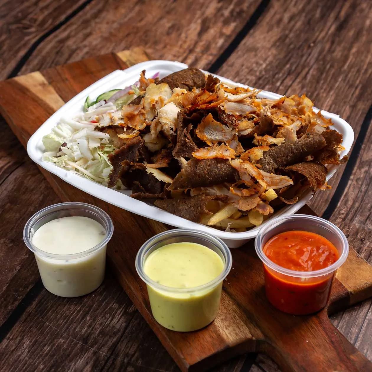 Kebab on Plate Chicken