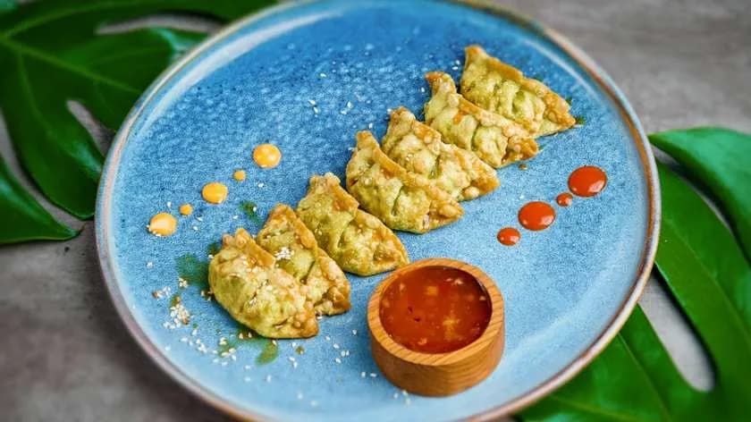 Japońskie pierogi ( Szpinak & Edamame)