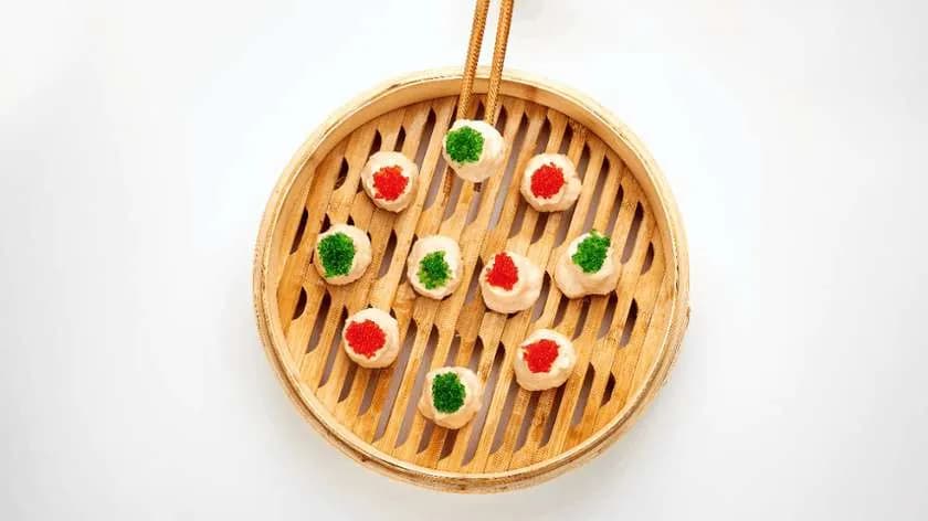 Sakiewki SHUMAI z farszem krewetkowym