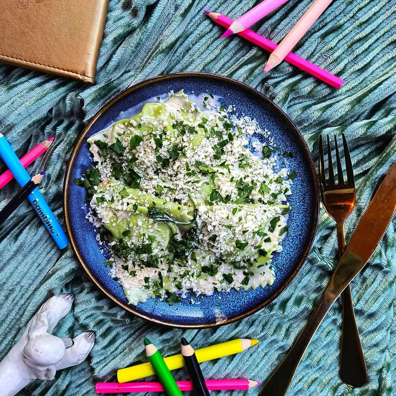 Szpinak w sosie z gorgonzoli dla dzieci