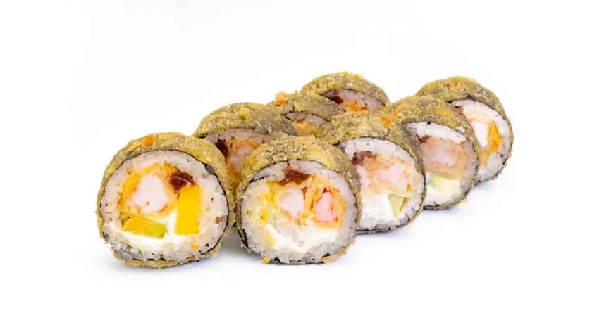 Gorąca rolka z krewetką