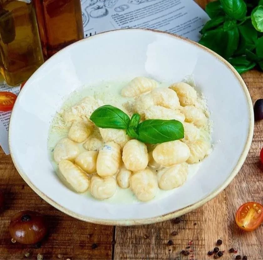 Gnocchi z gorgonzolą.