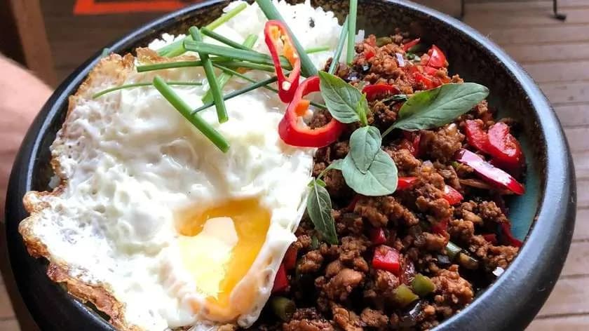 Wednesday - Pad Kaprow Moo Kai Dow