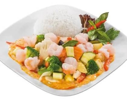 36. Shushi-Gung Fresh Shrimp in Red Curry