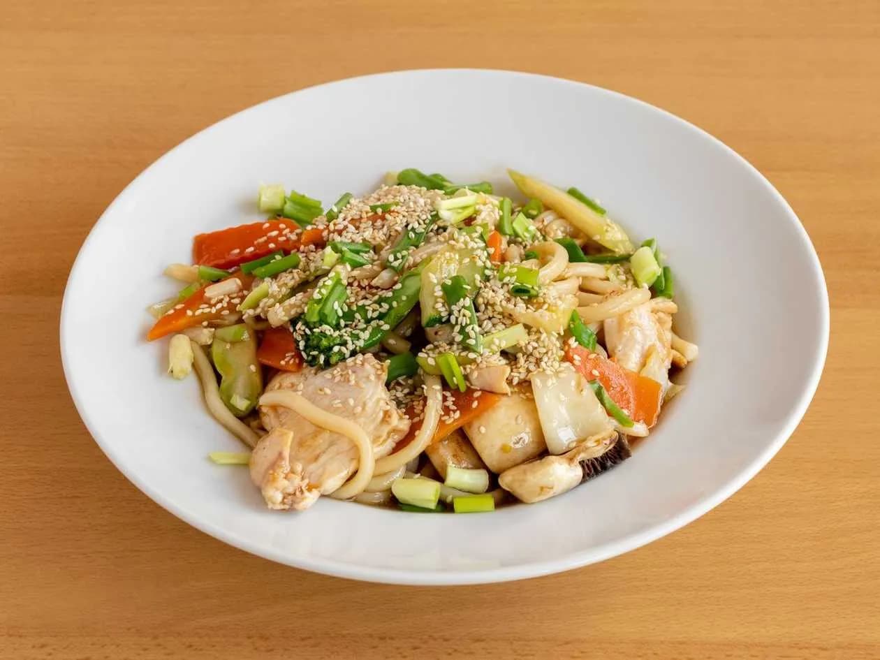 Udon Noodles with Chicken