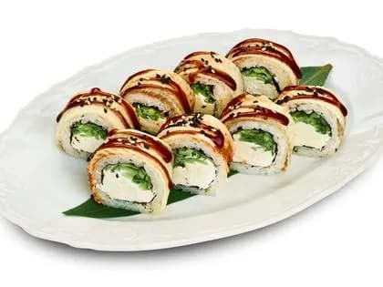 Roll Philadelphia z węgorzem