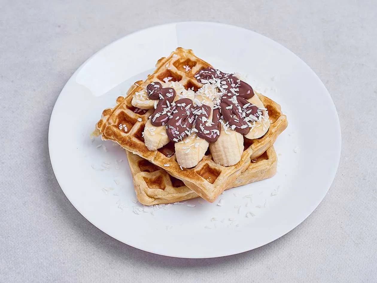 Gofry z Nutellą i Bananami