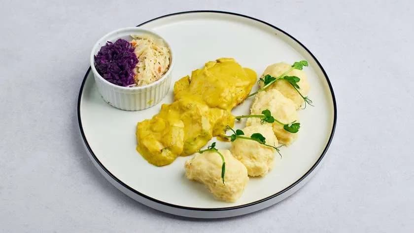 Zestaw 27a. Polędwiczki z kurczaka w sosie musztardowo - miodowym