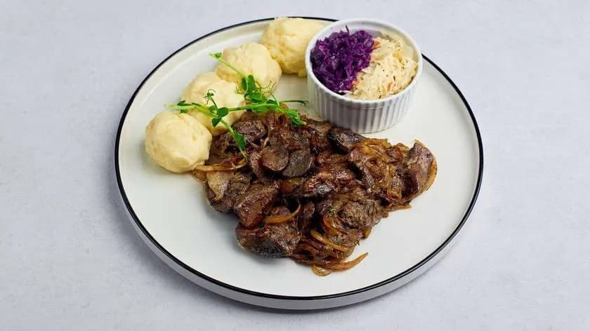 Zestaw 13. Wątróbka drobiowa z cebulką