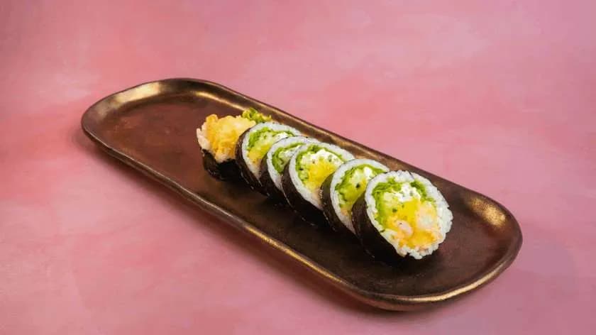 Krewetka w Tempurze, Oshinko, Majonez, Ogórek, Sałata