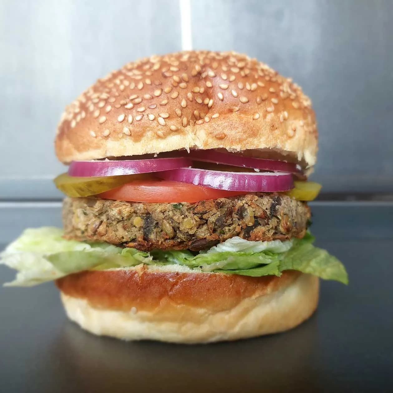 Champignon with Lentils Burger