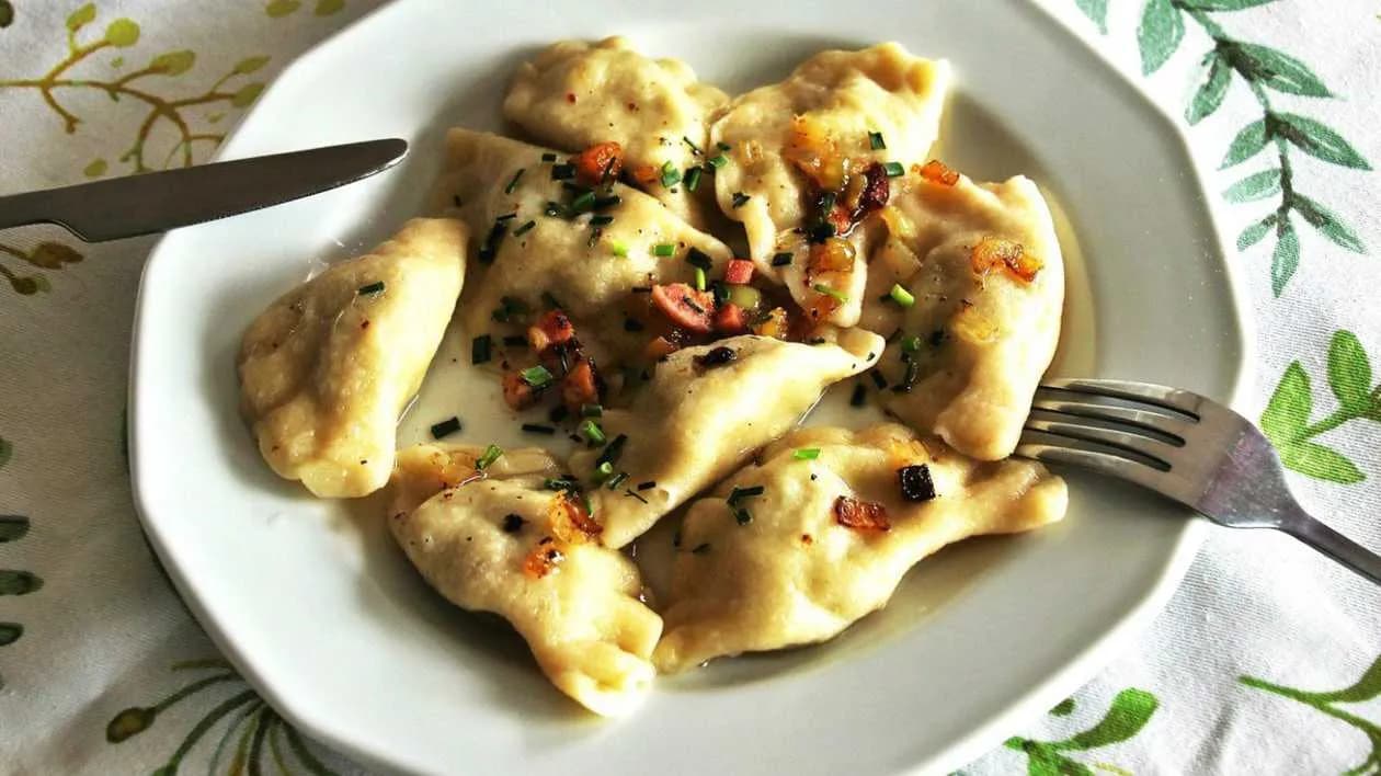 Pierogi with Cabbage and Mushrooms