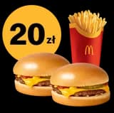2x Cheeseburger + duże frytki