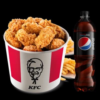 Kubełek 15 Hot Wings + Pepsi Max 0.85l