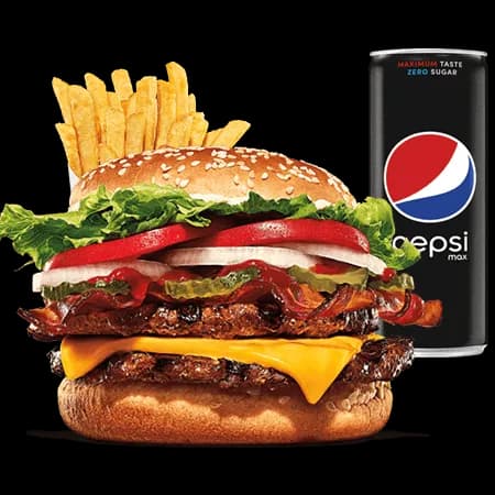 Double Bacon & Cheese Whopper Zestaw