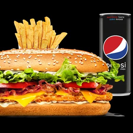 Bacon&Cheese Chicken Royale Zestaw