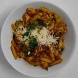 Z suszonych pomidorów i penne