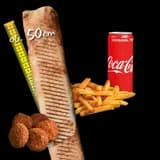 Rollo Wegetariańskie (mega), frytki, Coca Cola 0.33l