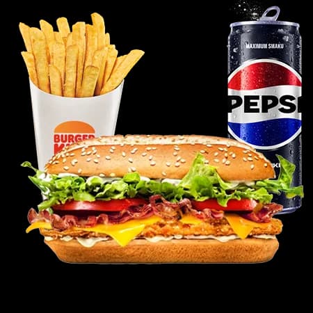 Bacon&Cheese Chicken Royal Zestaw