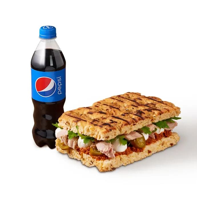 Zestaw Lunchowy Focaccia z tunczykiem + napój 500ml