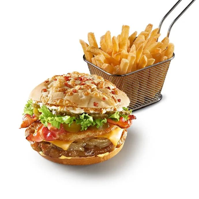 Flexi Burger Alpejski + Frytki