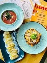 Lunch dnia (zupa+ drugie danie +deser)